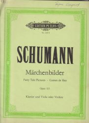 Schumann - Fairy-Tale Pictures op.113 for viola/ violin  and piano ( second hand )