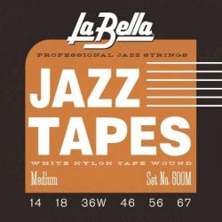 La Bella 600 M   струни за джаз китара Jazz Tapes 14-67 white nylon tape wound