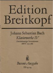 Bach - Two - part Inventions BWV 772-786 second hand