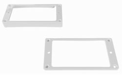 AP PC-0743-025 Humbucking Pickup Rings Slanted white