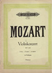 Mozart Violin Concerto In D second hand
