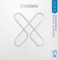 DADDARIO XSABR1253 12-53 Light, XS 80/20 Bronze Coated Acoustic Guitar Strings