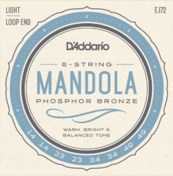 Daddario EJ72 струни за мандола фосфор бронз, 14-49 Light
