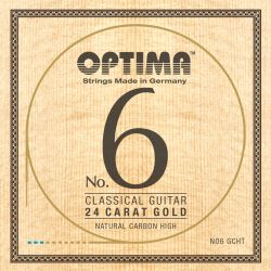 Optima Strings for classic guitar No. 6 24 carat gold Carbon High