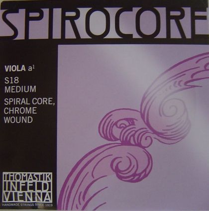 Thomastik Spirocore spiral core chrome wound single string for viola - A