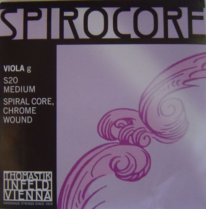 Thomastik Spirocore spiral core chrome wound единична струна за виола - G