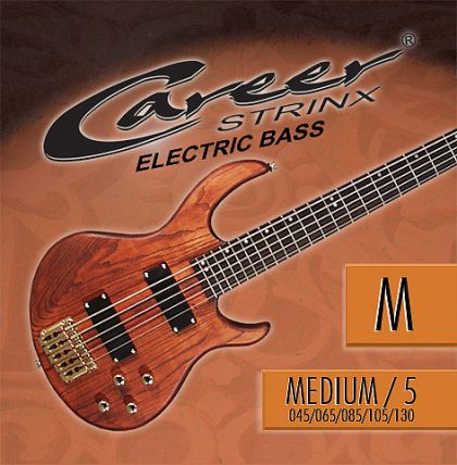 Career 5-strings Electric Bass Strings Nickel Plated - size: 045-130