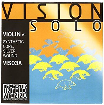 Thomastik Vision solo synthetic core,silver wound single string - D