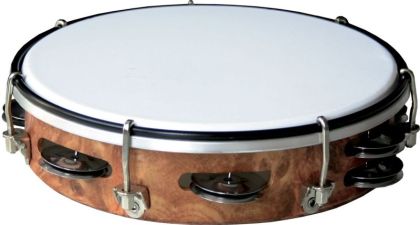  Tambourine with head 10"