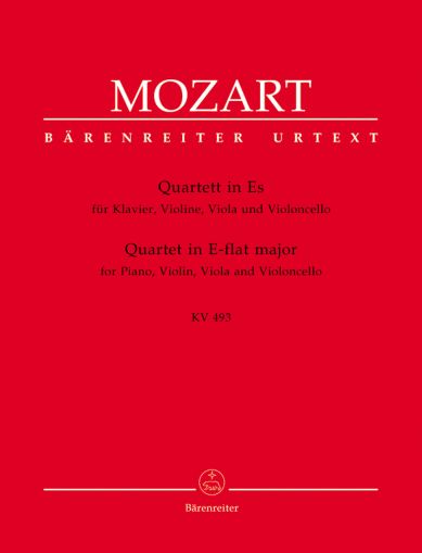Mozart - Quartet in E-flat major  KV 493 for piano,violin,viola and cello