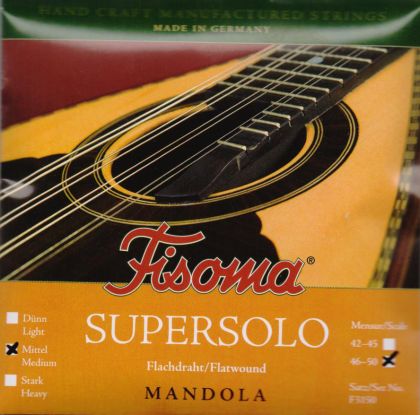 Fisoma Supersolo strings for Mandolа mensur/scale 46-50