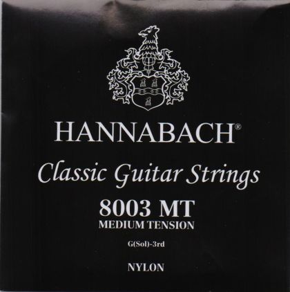 Hannabach 8003 MT  medium tension G 3 rd string for classical guitar