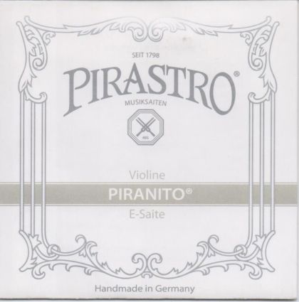 Pirastro Piranito single string E steel for  violin  size 1/4 - 1/8