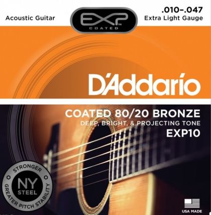 D'addario strings for acoustic guitar EXP10