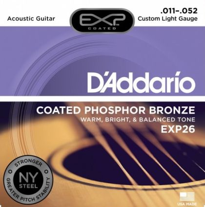 Daddario струни за акустична китара EXP 26