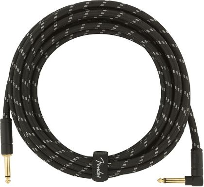 Fender Cable Deluxe Black 4.5 m tweed angled