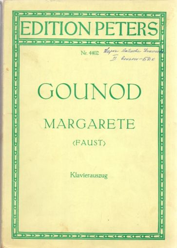 Gounod - Margarete piano reduction