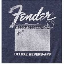 Fender Deluxe Reverb T- Shirt blue L