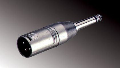 XLR (M) adapter / jack plug