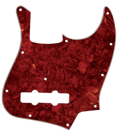 Catfish Pickguard J-Type 3ply, red tortoise