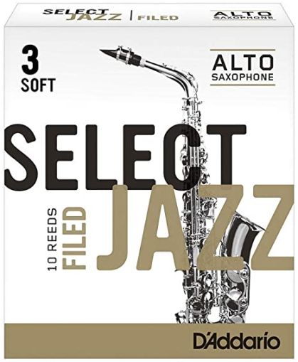 Rico Select Jazz Alto Saxophone reeds size 3 soft - box