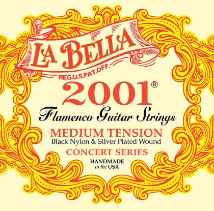 La Bella 2001 "Flamenca negra" - special black nylon - medium tension