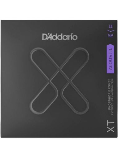 D'addario струни за акустична китара XT Extended Life Phosphor Bronze 11-52