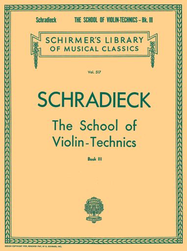 Henry Schradieck School of Violin Technics - Book 3