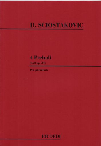 Dimitri Shostakovich  4 Preludi Dall'Op. 34