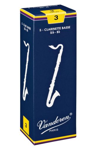 Vandoren  size 3  Bass Clarinet  reeds box