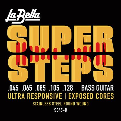 La Bella SS45B 5-String Strings for bass guitar Low B 045/128
