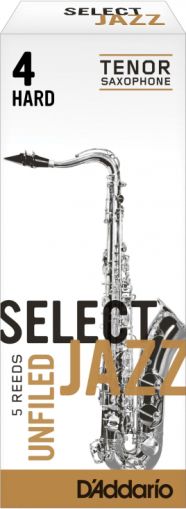 Rico Select Jazz 4 hard unfiled tenor sax - box 