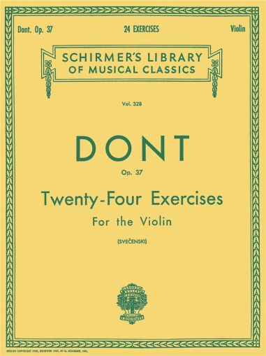 Dont 24 Exercises for the violin op.37