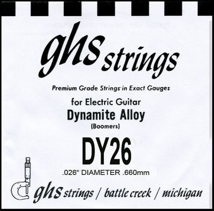 GHS single string for electric guitar 026
