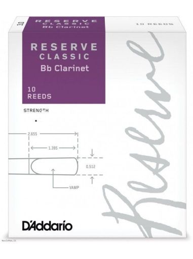 Rico Reserve Classic Clarinet reeds size 3.5 strength - box