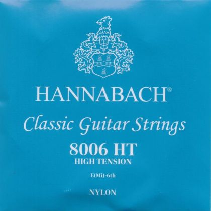 Hannabach 8006 HT Silver-Plated high tension E 6th string for classical guitar