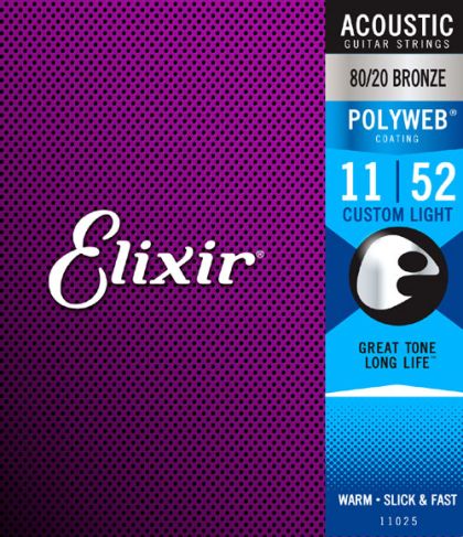Elixir Strings 11025 POLYWEB 11/52 CUSTOM LIGHT 