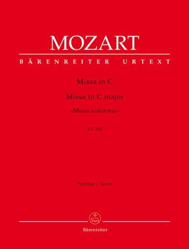 Моцарт Меса в до мажор K. 337 "Missa solemnis" партитура