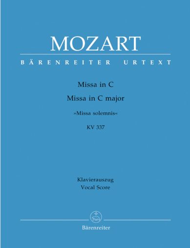 Mozart Missa in C major K. 337 "Missa solemnis" Vocal Score