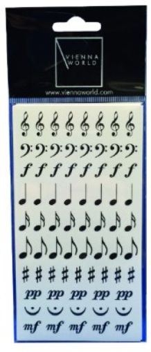 STICKERS MUSIC SYMBOLS (2 SHEETS)