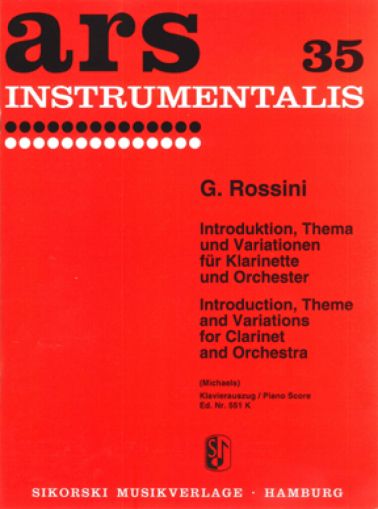 Росини Интродукция , тема и вариации за кларинет и оркестър  