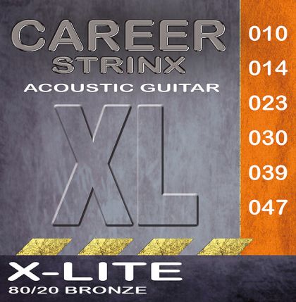 Career strings for acoustic guitar 010-047