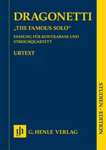 Domenico Dragonetti  The Famous Solo Version for Double Bass and String Quartet