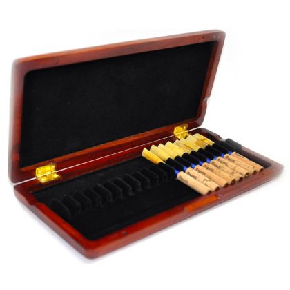 Reed Cases for Oboe 20 reeds, mahogany-brown