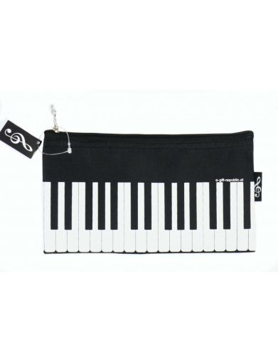 Pencil Case  Black/Creme 22*12.5 Cm