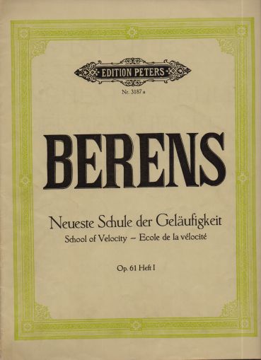 Berens - Studies op . 61, part I , II , III   second hand