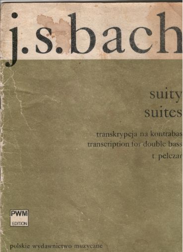 Bach - Cello Suites  arranged for Double Bass second hand