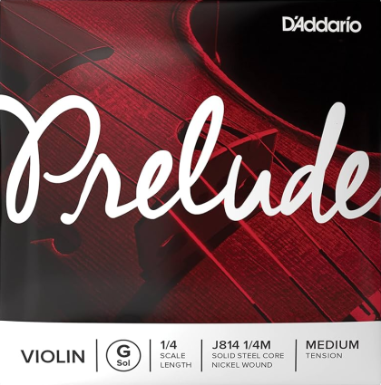 Daddario Prelude J810  1/ 4 M единична струна G (сол) 4-та струна