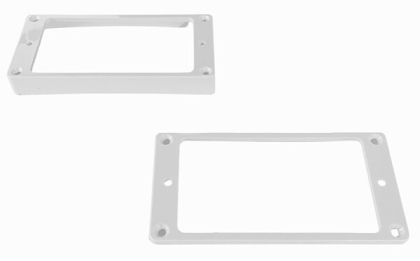 AP PC-0743-025 Humbucking Pickup Rings Slanted white