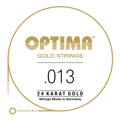 Optima single string for electric guitar 24K gold 013